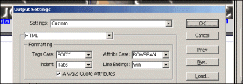 Html Settings